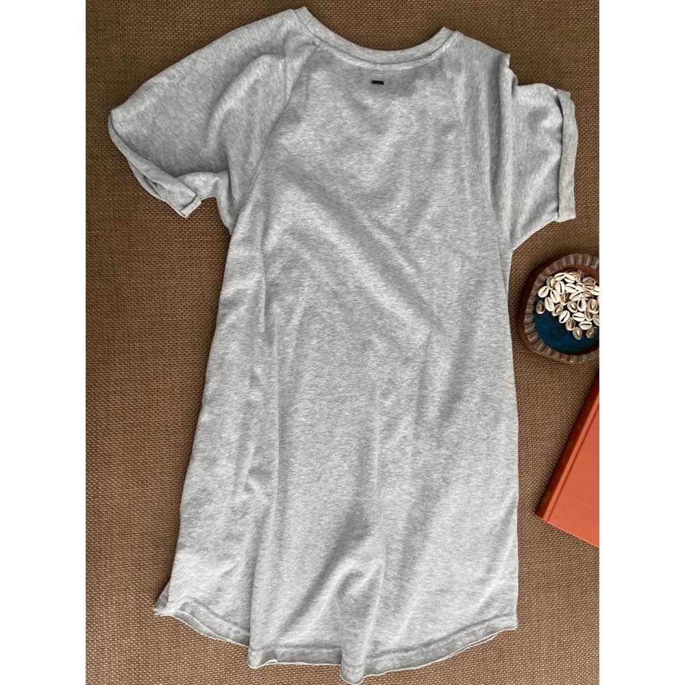 🌺 Heather Grey Sweatshirt Dress with Pockets - Picture 2 of 8